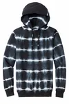 Port & Company Allover Stripe Tie-Dye Fleece PC143 Black/ White