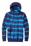 Port & Company Allover Stripe Tie-Dye Fleece PC143 Turquoise/ Team Navy