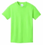 Port & Company - Youth Core Cotton Tee. PC54Y Neon Green