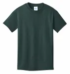 Port & Company - Youth Core Cotton Tee. PC54Y Dark Green