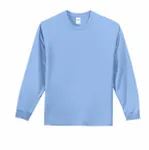 Port & Company Long Sleeve Essential Tee. PC61LS Light Blue