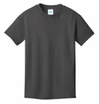 Port & Company - Youth Core Cotton Tee. PC54Y Charcoal