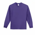 Port & Company Long Sleeve Essential Tee. PC61LS PURPLE