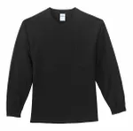 Port & Company Tall Long Sleeve Essential Pocket Tee. PC61LSPT Jet Black
