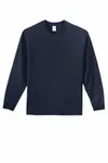Port & Company Long Sleeve Essential Tee. PC61LS DEEP NAVY