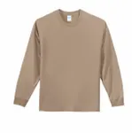 Port & Company Long Sleeve Essential Tee. PC61LS SAND