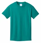 Port & Company - Youth Core Cotton Tee. PC54Y Bright Aqua