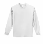 Port & Company Long Sleeve Essential Tee. PC61LS WHITE