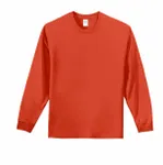 Port & Company Long Sleeve Essential Tee. PC61LS Orange