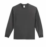 Port & Company Long Sleeve Essential Tee. PC61LS Charcoal