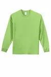 Port & Company Long Sleeve Essential Tee. PC61LS Lime