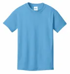 Port & Company - Youth Core Cotton Tee. PC54Y Aquatic Blue
