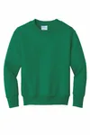 Port & Company Youth Core Fleece Crewneck Sweatshirt. PC90Y Kelly