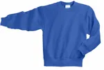 Port & Company Youth Core Fleece Crewneck Sweatshirt. PC90Y ROYAL