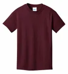 Port & Company - Youth Core Cotton Tee. PC54Y Athletic Maroon