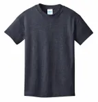 Port & Company - Youth Core Cotton Tee. PC54Y Heather Navy