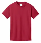 Port & Company - Youth Core Cotton Tee. PC54Y RED