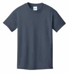 Port & Company - Youth Core Cotton Tee. PC54Y STEEL BLUE