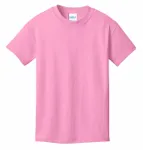 Port & Company - Youth Core Cotton Tee. PC54Y Candy Pink