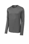 Sport-Tek Posi-UV Pro Long Sleeve Tee. ST420LS Dark Smoke Grey