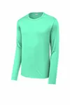 Sport-Tek Posi-UV Pro Long Sleeve Tee. ST420LS Bright Seafoam