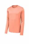 Sport-Tek Posi-UV Pro Long Sleeve Tee. ST420LS Soft Coral