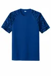 Sport-Tek Drift Camo Colorblock Tee ST376 TRUE ROYAL