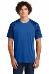 Sport-Tek Drift Camo Colorblock Tee ST376 ROYAL