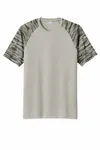 Sport-Tek Drift Camo Colorblock Tee ST376 SILVER