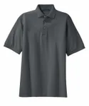 Port Authority Tall Heavyweight Cotton Pique Polo. TLK420 Steel Grey
