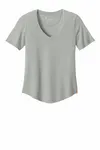 tentree Women's TreeBlend V-Neck T-Shirt TTCW5646 Hi Rise Grey Heather