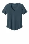 tentree Women's TreeBlend V-Neck T-Shirt TTCW5646 Moonlit Ocean Heather
