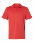 Textured Stripe Polo Bright Red