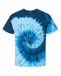 Multi-Color Tie-Dyed T-Shirt Blue Ocean
