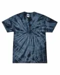 Multi-Color Tie-Dyed T-Shirt SPIDER NAVY
