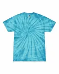 Multi-Color Tie-Dyed T-Shirt SPIDER TURQUOISE