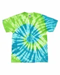Multi-Color Tie-Dyed T-Shirt St Lucia
