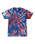 Multi-Color Tie-Dyed T-Shirt Union Jack