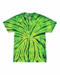Multi-Color Tie-Dyed T-Shirt Wild Spider