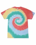 Multi-Color Tie-Dyed T-Shirt Gum Drop