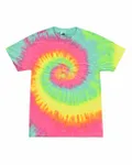 Multi-Color Tie-Dyed T-Shirt Minty Rainbow