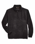 Men's Quarter-Zip Fleece Pullover BLACK