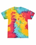 Multi-Color Tie-Dyed T-Shirt Multi Rainbow