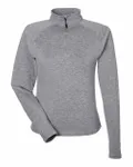 Women's Marbled Jersey Fairway Quarter-Zip Pullover Ash Grey Marble