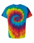 Multi-Color Tie-Dyed T-Shirt Reactive Rainbow