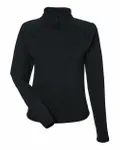 Women's Marbled Jersey Fairway Quarter-Zip Pullover Black Marble