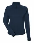 Women's Marbled Jersey Fairway Quarter-Zip Pullover NAVY MARBLE