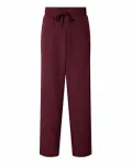 Women's Xenos Essential Knit-Waist Scrub Pants - Petite Sizes Burgundy