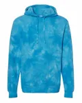 Midweight Tie-Dyed Hooded Sweatshirt Tie Dye Aqua Blue