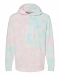 Midweight Tie-Dyed Hooded Sweatshirt Tie Dye Cotton Candy